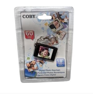 Coby Digital Photo Keychain - Black Brand New Sealed 60 Photos